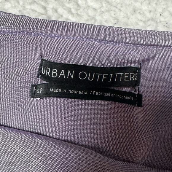 urban outfitters | shimmery purple one shoulder ruffle top - Picture 4 of 6